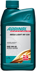 Купить моторное масло Addinol Mega Light MV 039 0W-30, 1л,  в интернет-магазине в Тольятти