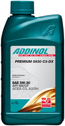 Купить моторное масло Addinol Premium 0530 C3-DX 5W-30, 1л,  в интернет-магазине в Тольятти